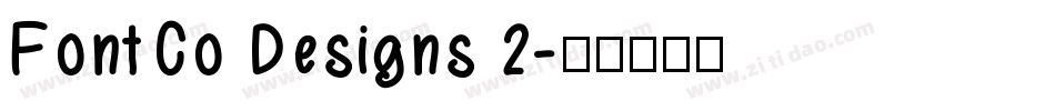 FontCo Designs 2字体转换